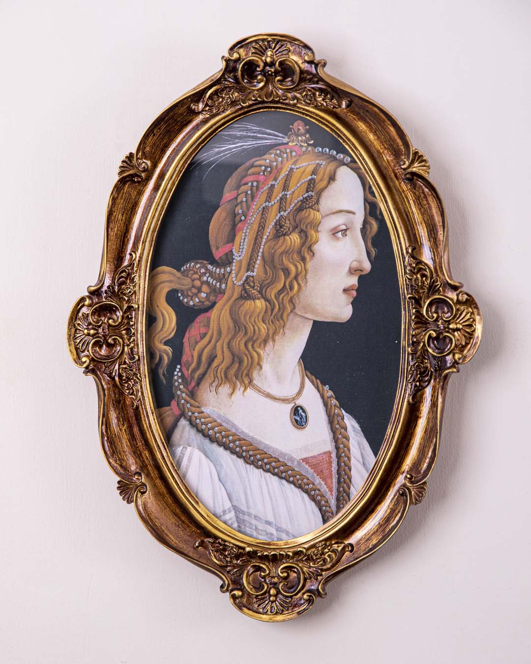 Rebolet| Antikes Gold Ovaler Bilderrahmen