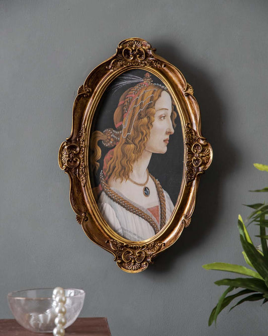 Rebolet| Antikes Gold Ovaler Bilderrahmen