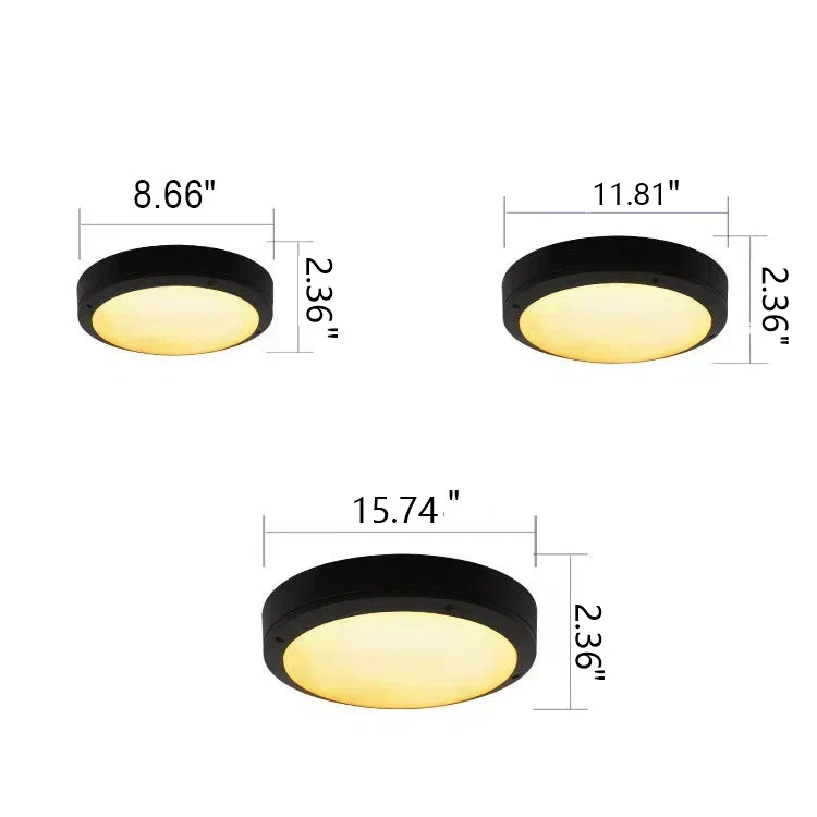 Rebolet| LunaShield LED-Deckenleuchte für den Außenbereich | Wetterfestes Design gemäß IP65