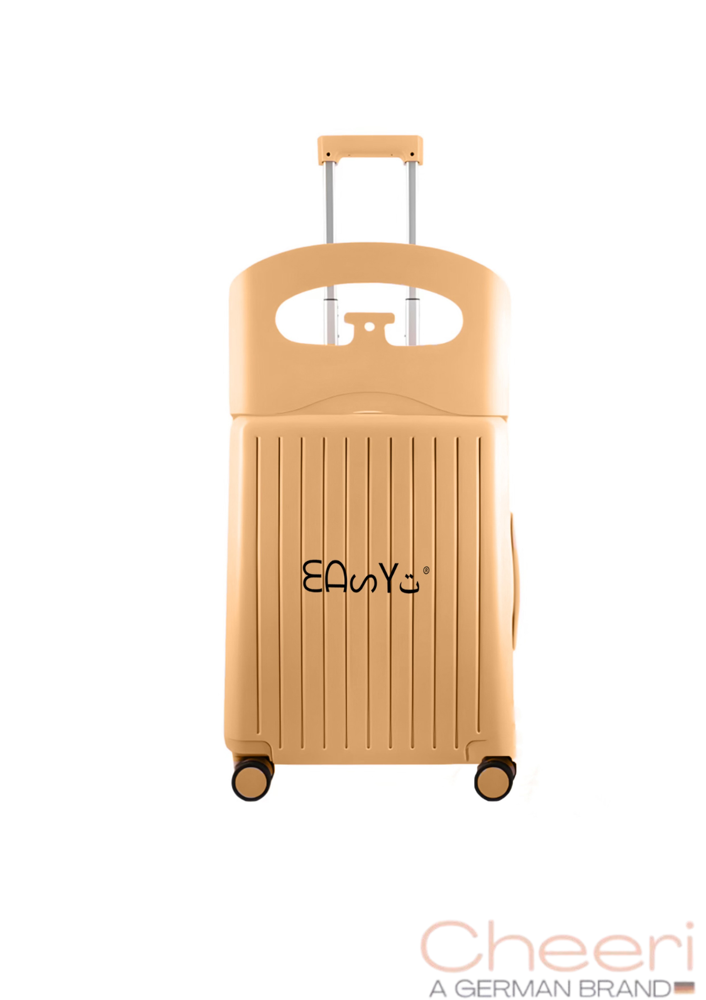 Rebolet| Handgepäckkoffer EASY mit Sitz und klappbarer Rückenlehne