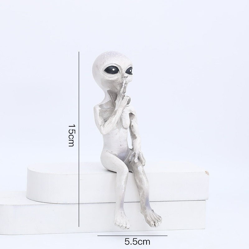 Rebolet| Alien Statue aus Harz für Garten & Außenbereich
