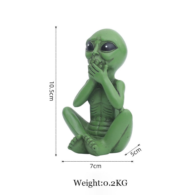 Rebolet| Alien Statue aus Harz für Garten & Außenbereich