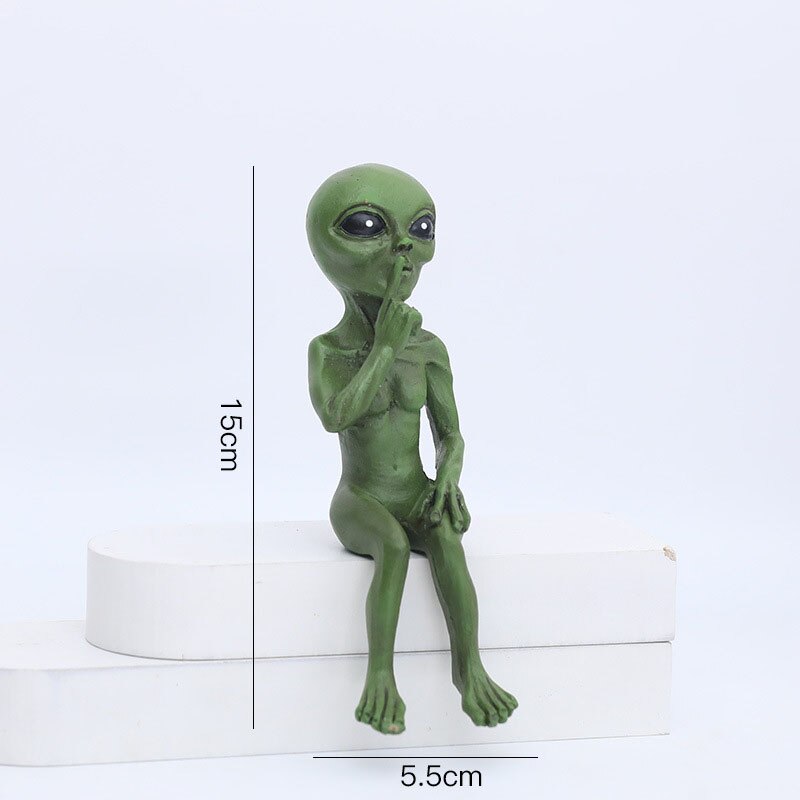 Rebolet| Alien Statue aus Harz für Garten & Außenbereich