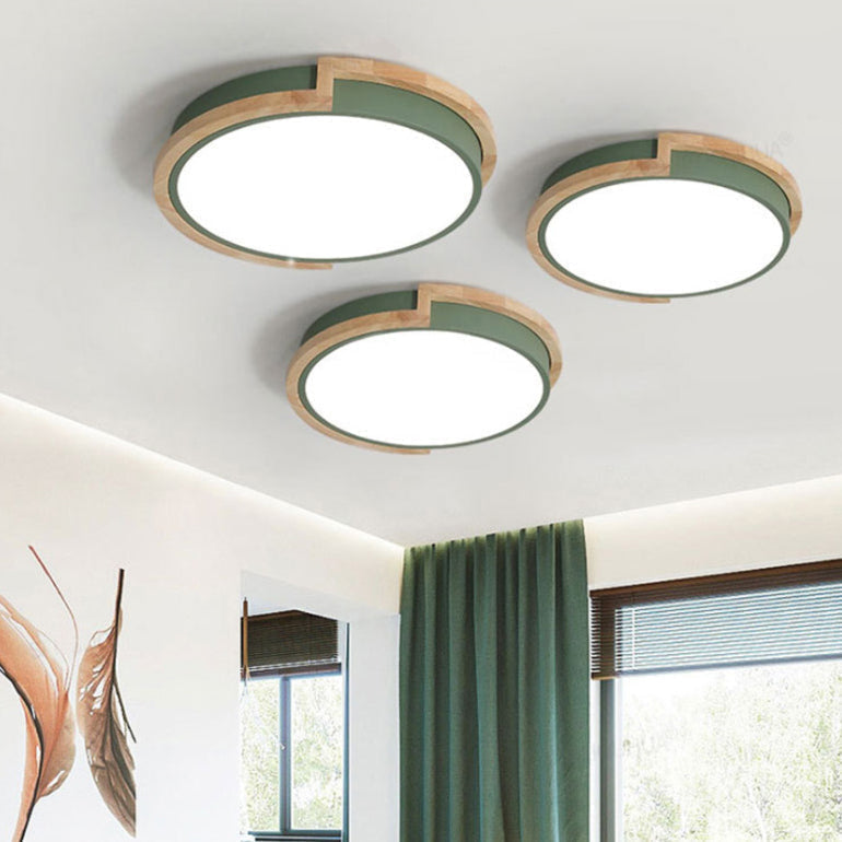 Rebolet| Nordic LED-Deckenleuchte mit Holzrahmen