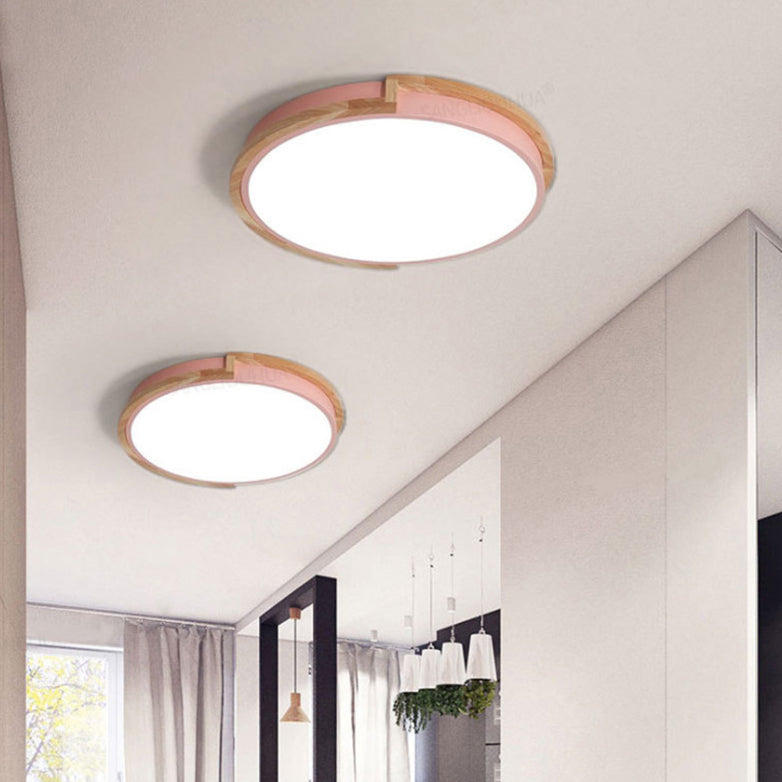 Rebolet| Nordic LED-Deckenleuchte mit Holzrahmen