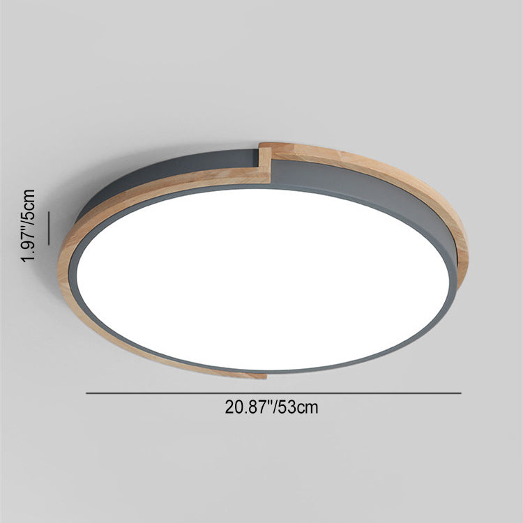 Rebolet| Nordic LED-Deckenleuchte mit Holzrahmen