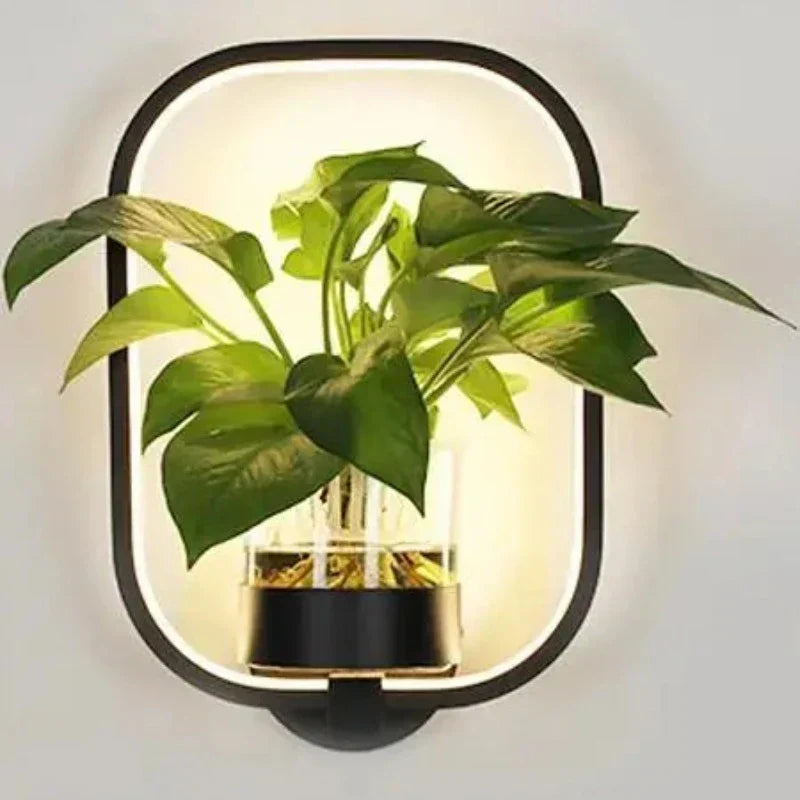 Rebolet| Botanische Wandleuchte mit Pflanze | Stilvolle Wandbeleuchtung