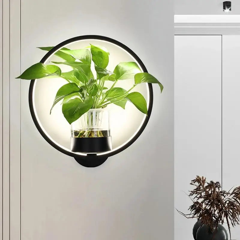 Rebolet| Botanische Wandleuchte mit Pflanze | Stilvolle Wandbeleuchtung