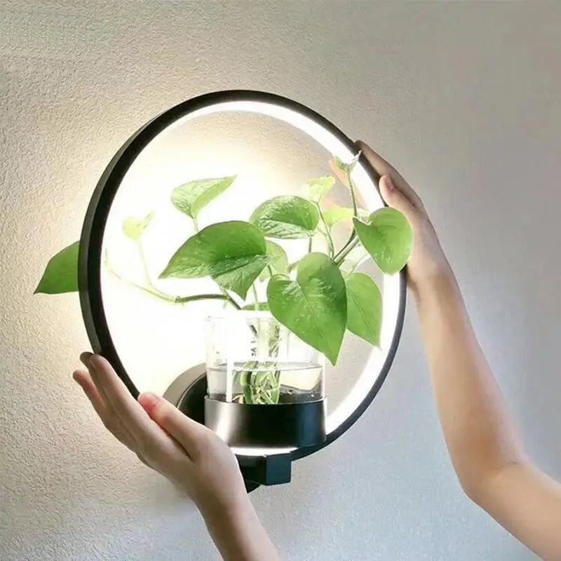 Rebolet| Botanische Wandleuchte mit Pflanze | Stilvolle Wandbeleuchtung