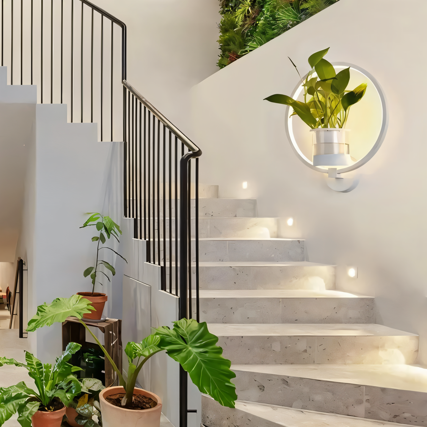 Rebolet| VerdantLume LED-Wandleuchte mit Pflanzenhalter