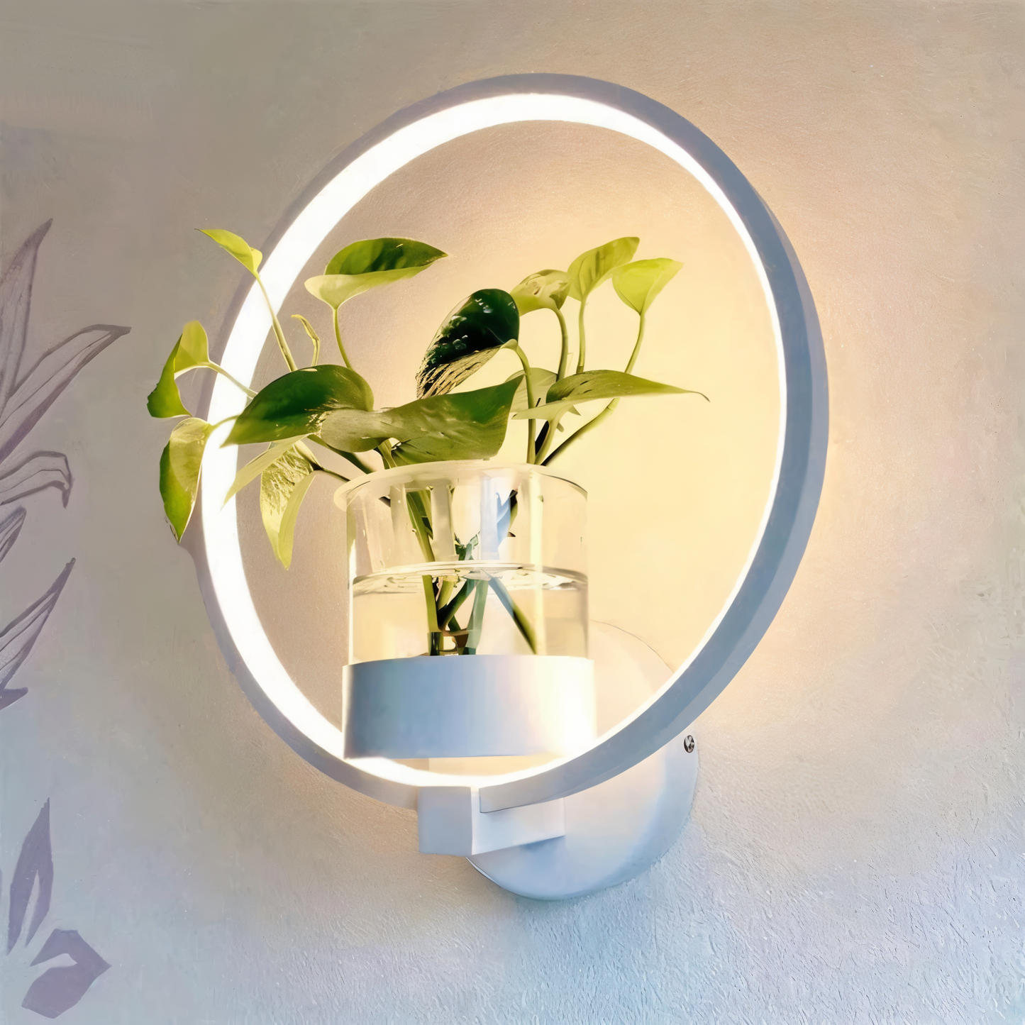 Rebolet| VerdantLume LED-Wandleuchte mit Pflanzenhalter