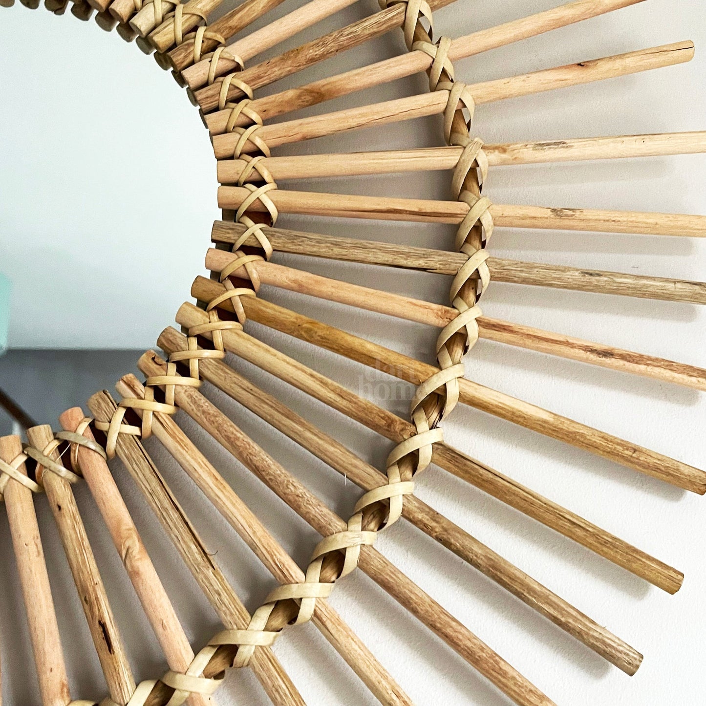 Rebolet| Natural Rattan Mirror 80cm