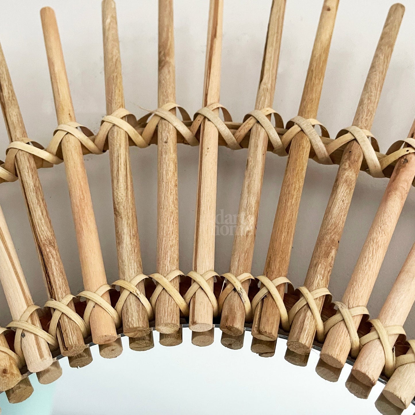 Rebolet| Natural Rattan Mirror 80cm