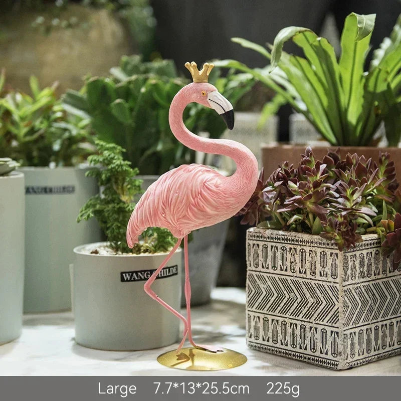 Rebolet| Flamingo-Figur aus Harz moderne Dekoration