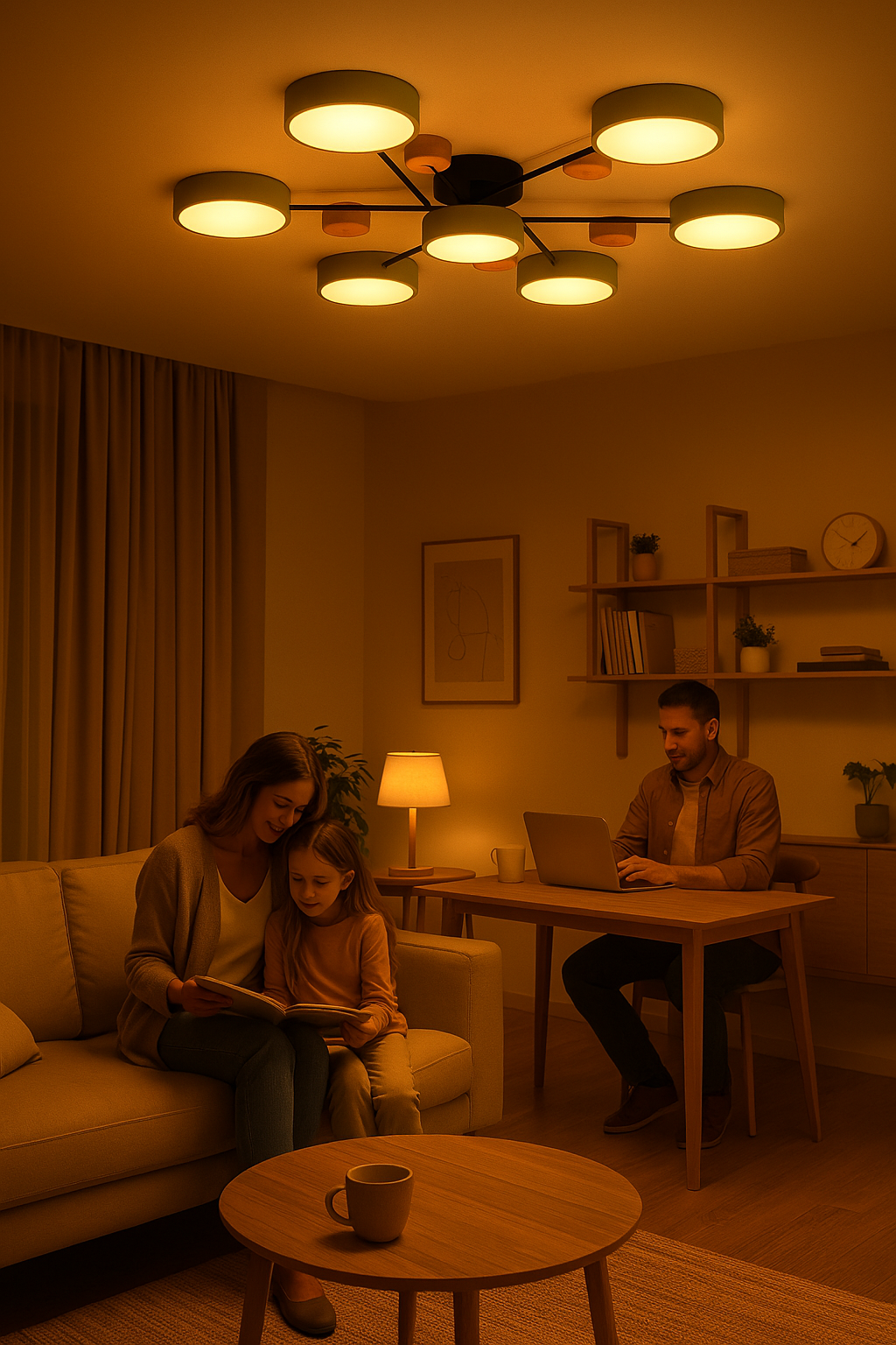 Rebolet| Skandinavische LED Deckenleuchte | Verzweigtes Modernes Lichtdesign
