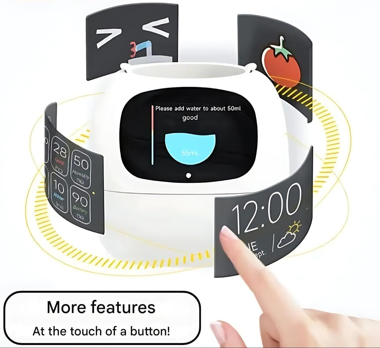 Rebolet| Automatischer smarter Blumentopf - GreenBuddy SmartPot