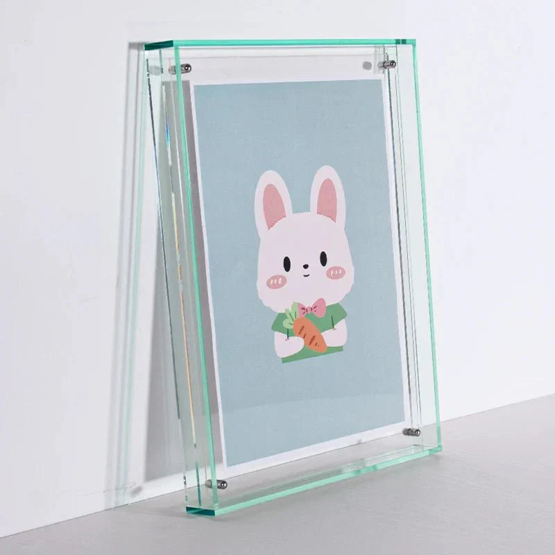 Rebolet| Transparenter Acryl-Bilderrahmen | Farbiger Minimalistischer Designrahmen
