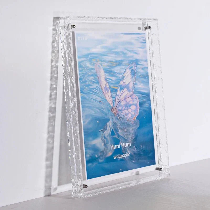 Rebolet| Transparenter Acryl-Bilderrahmen | Farbiger Minimalistischer Designrahmen