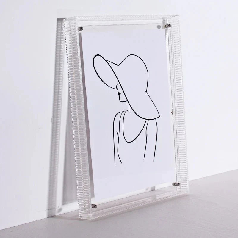 Rebolet| Transparenter Acryl-Bilderrahmen | Farbiger Minimalistischer Designrahmen