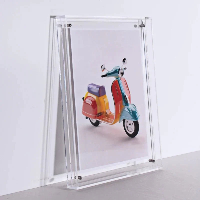 Rebolet| Transparenter Acryl-Bilderrahmen | Farbiger Minimalistischer Designrahmen