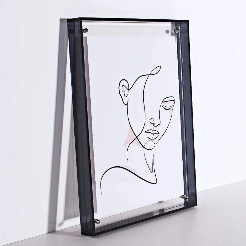 Rebolet| Transparenter Acryl-Bilderrahmen | Farbiger Minimalistischer Designrahmen