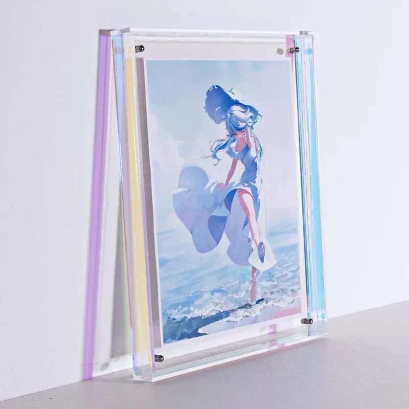 Rebolet| Transparenter Acryl-Bilderrahmen | Farbiger Minimalistischer Designrahmen