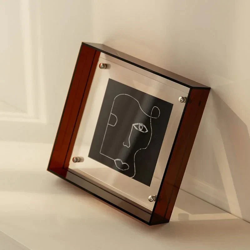 Rebolet| Schwebender Acryl-Bilderrahmen | Zeitgenössisches Design für Wand & Tisch