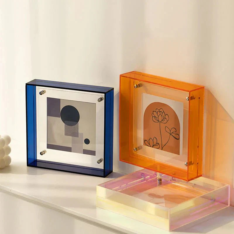 Rebolet| Schwebender Acryl-Bilderrahmen | Zeitgenössisches Design für Wand & Tisch