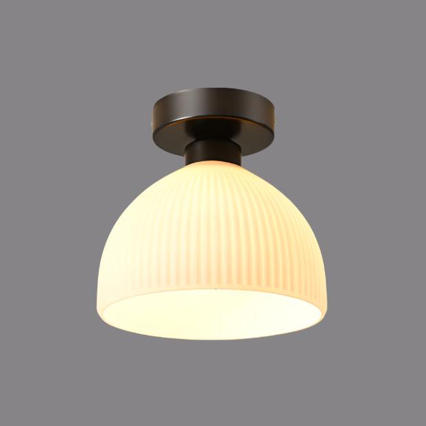 Rebolet| LumaDome Moderne Deckenleuchte aus Milchglas | Elegantes Design | Perfekt für Wohnräume